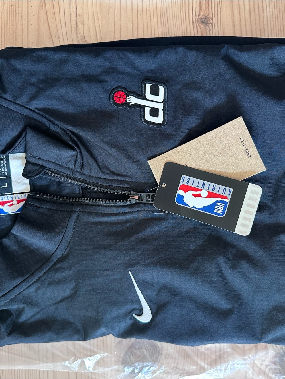 Nike Black NBA Washington Wizards longsleeve quarter zip Jacket